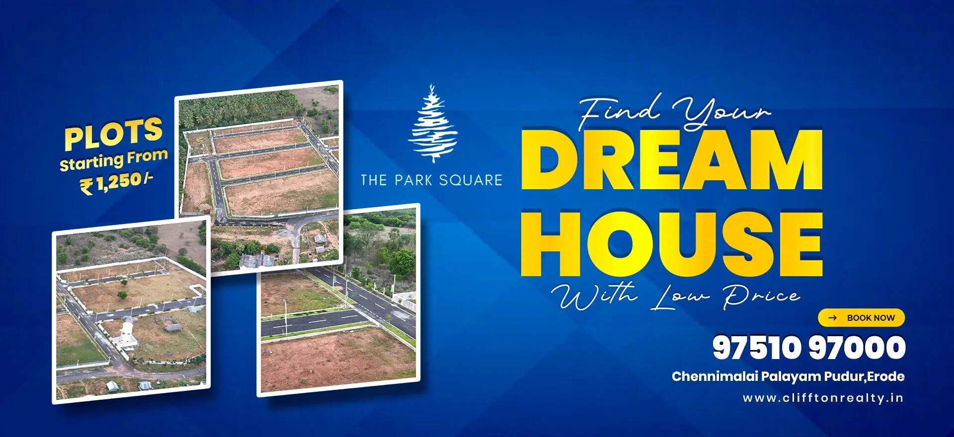 Park Square by Cliffton Infra offers thoughtfully developed residential plots in a peaceful Perundurai location