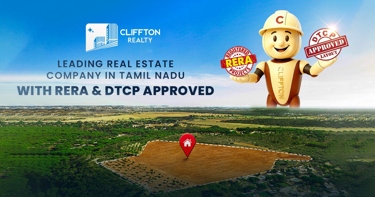 Leading Real Estate Company in Tamil Nadu with RERA & DTCP Approved Projects