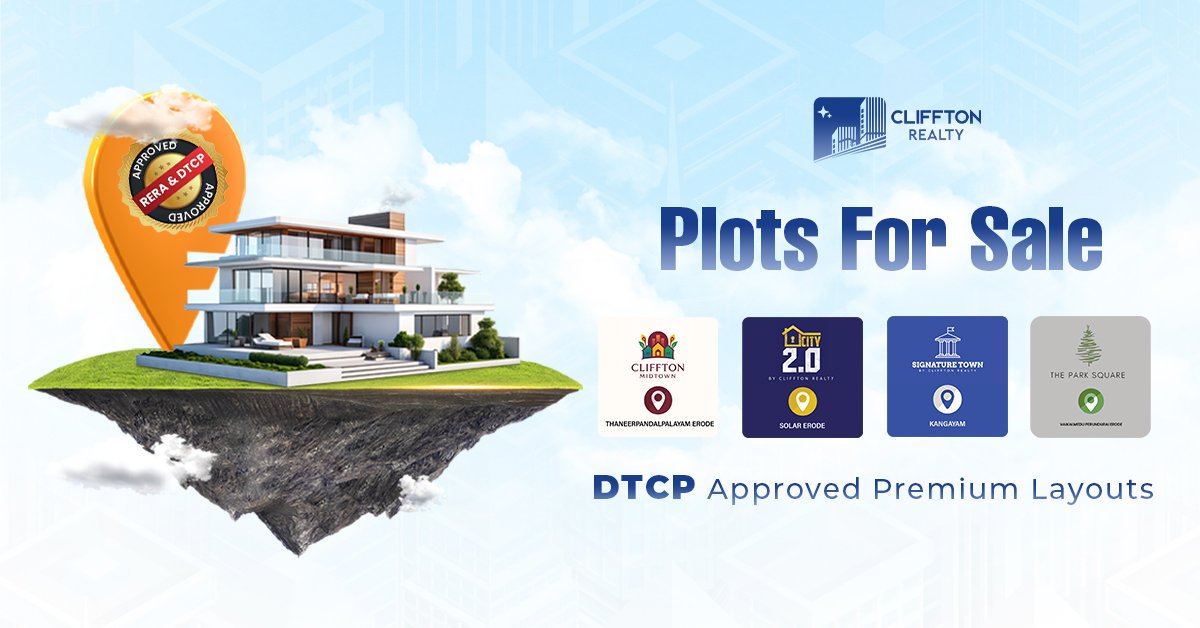 Plots for Sale in Erode – DTCP Approved Premium Layouts (2026)